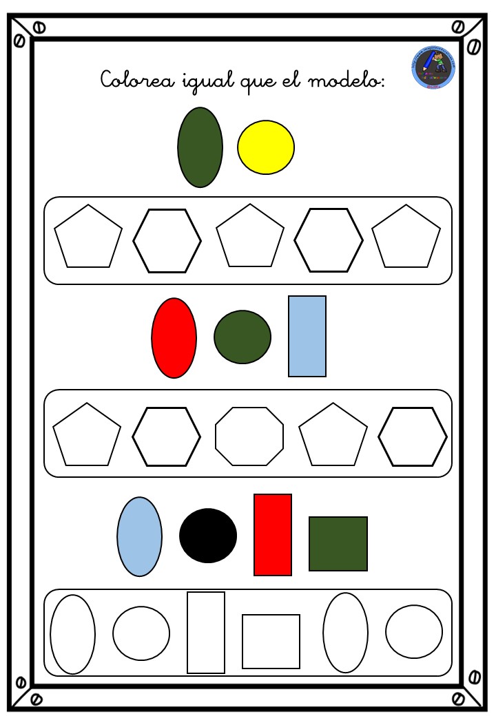 Atencion Con Colores Y Figuras Geometricas Imagenes Educativas