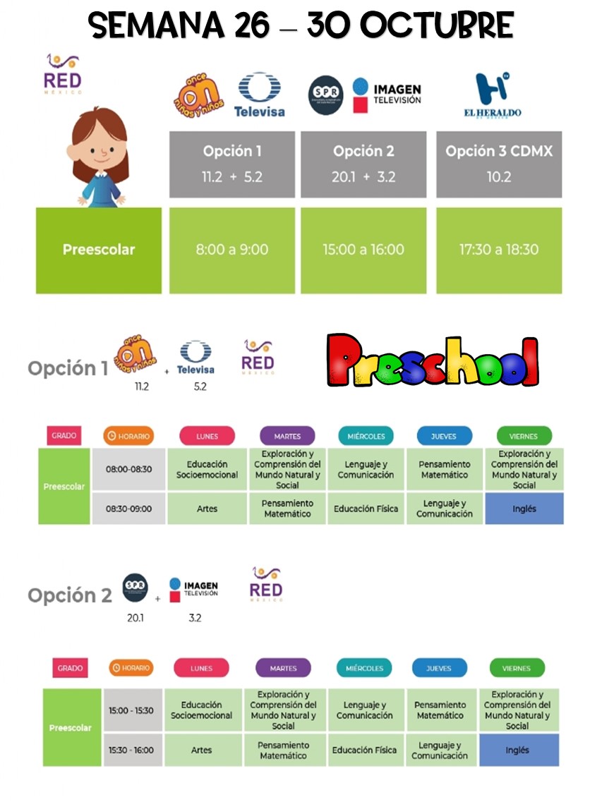 Horarios De Aprende En Casa