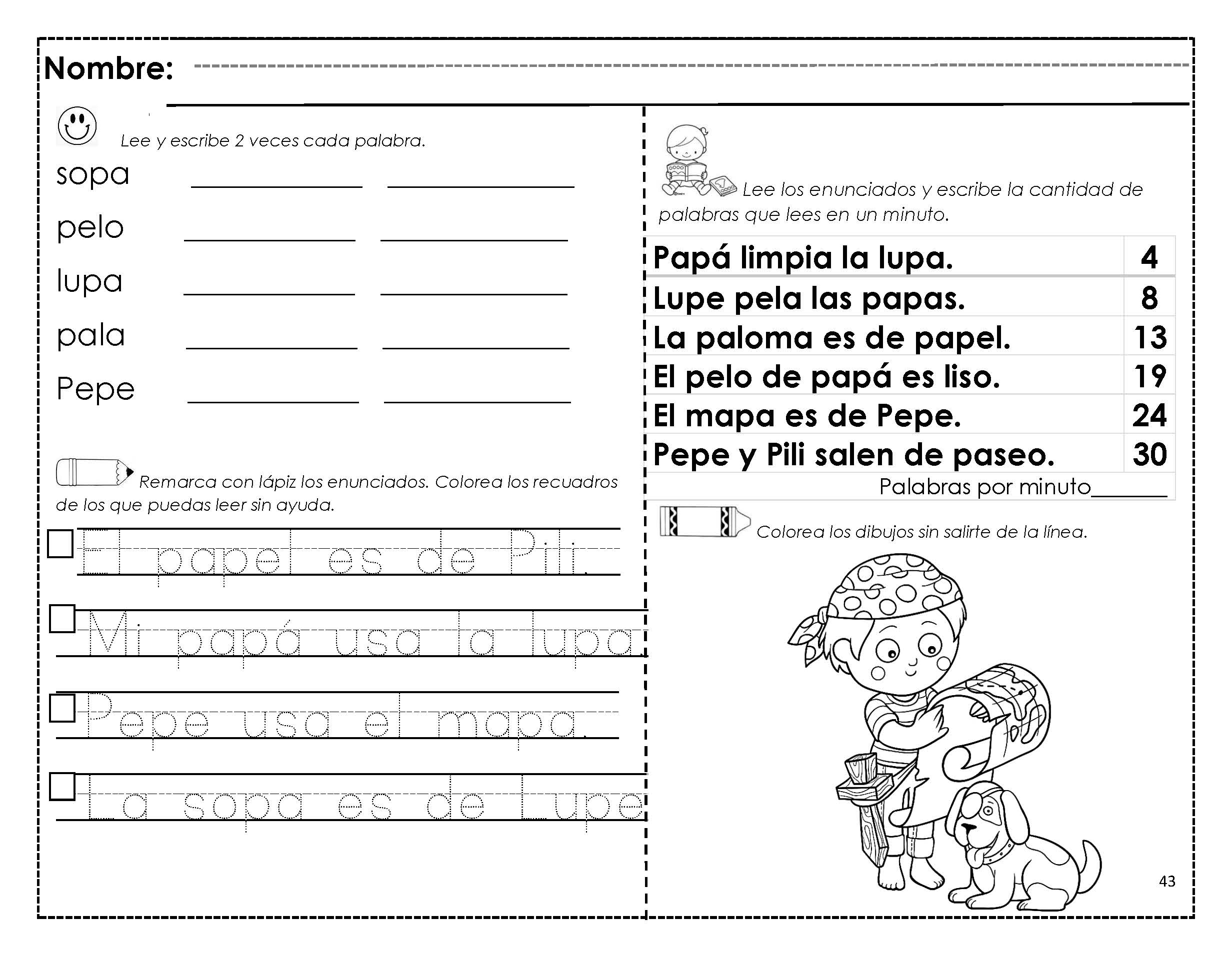 Cuadernillo Completo De Lectoescritura Paginas Pagina