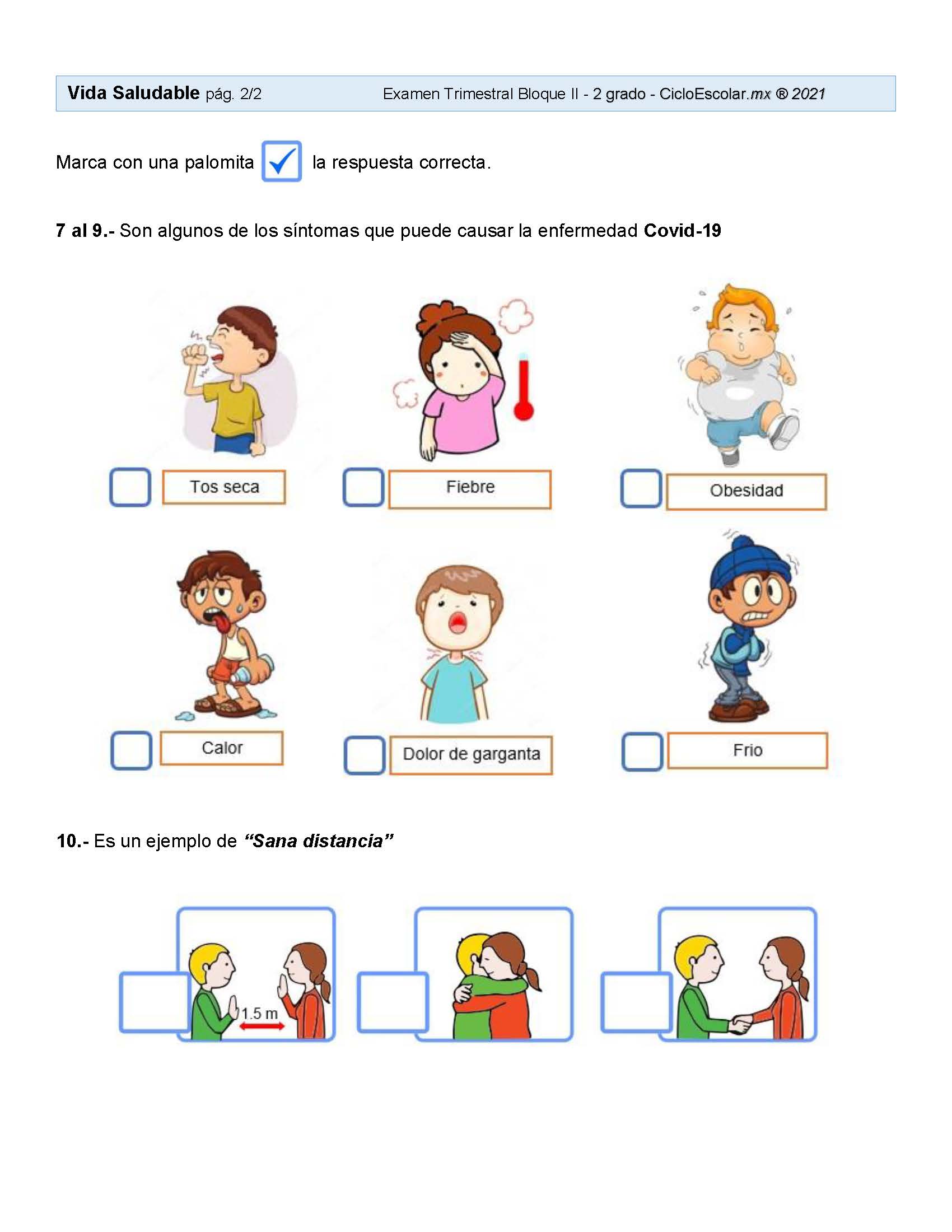 Preguntas Y Respuetas Para El Examen Trimestral Bloque Ii Grado Y