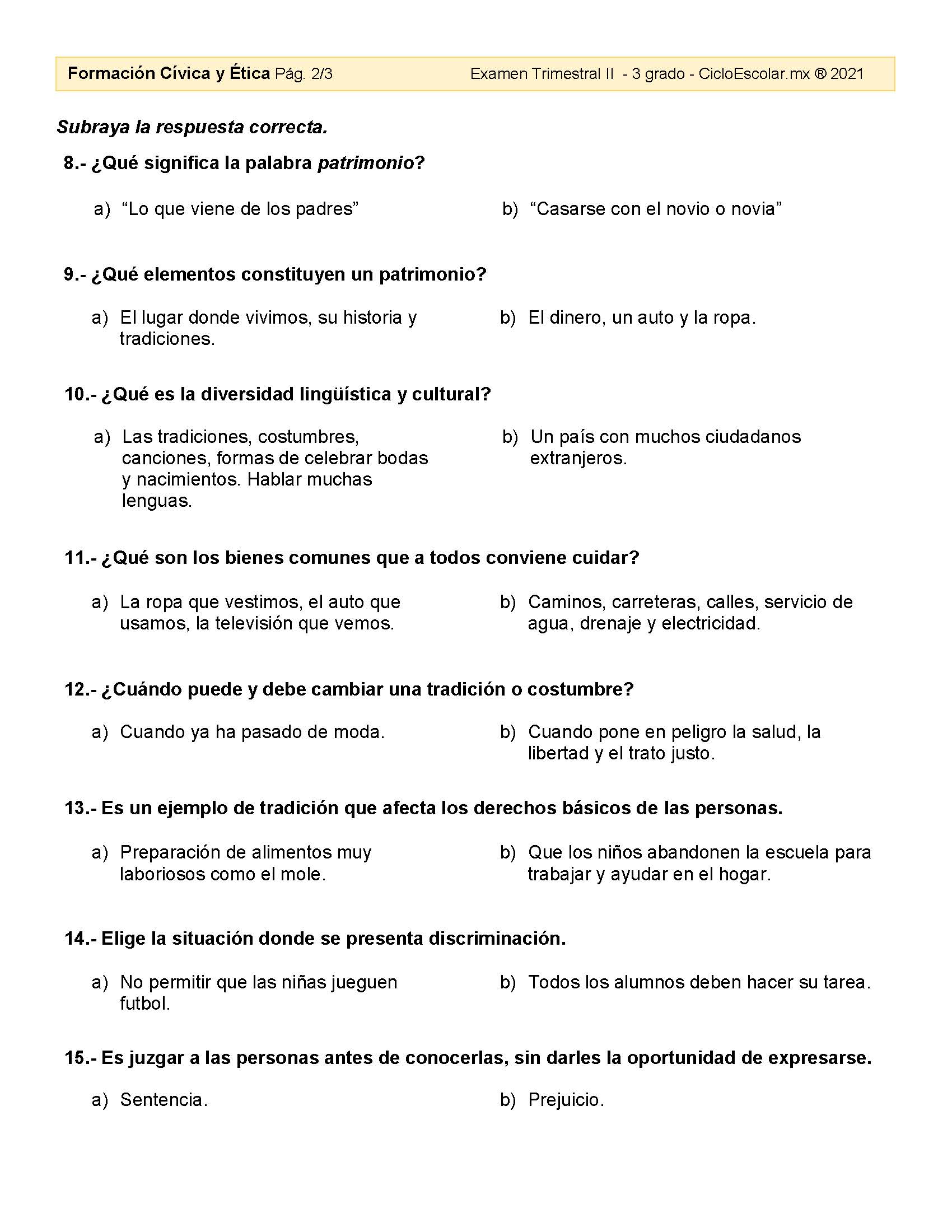 Examen Trimestral Cuarto Grado Bloque Con Respuestas THENEAVE Hot Sex Picture