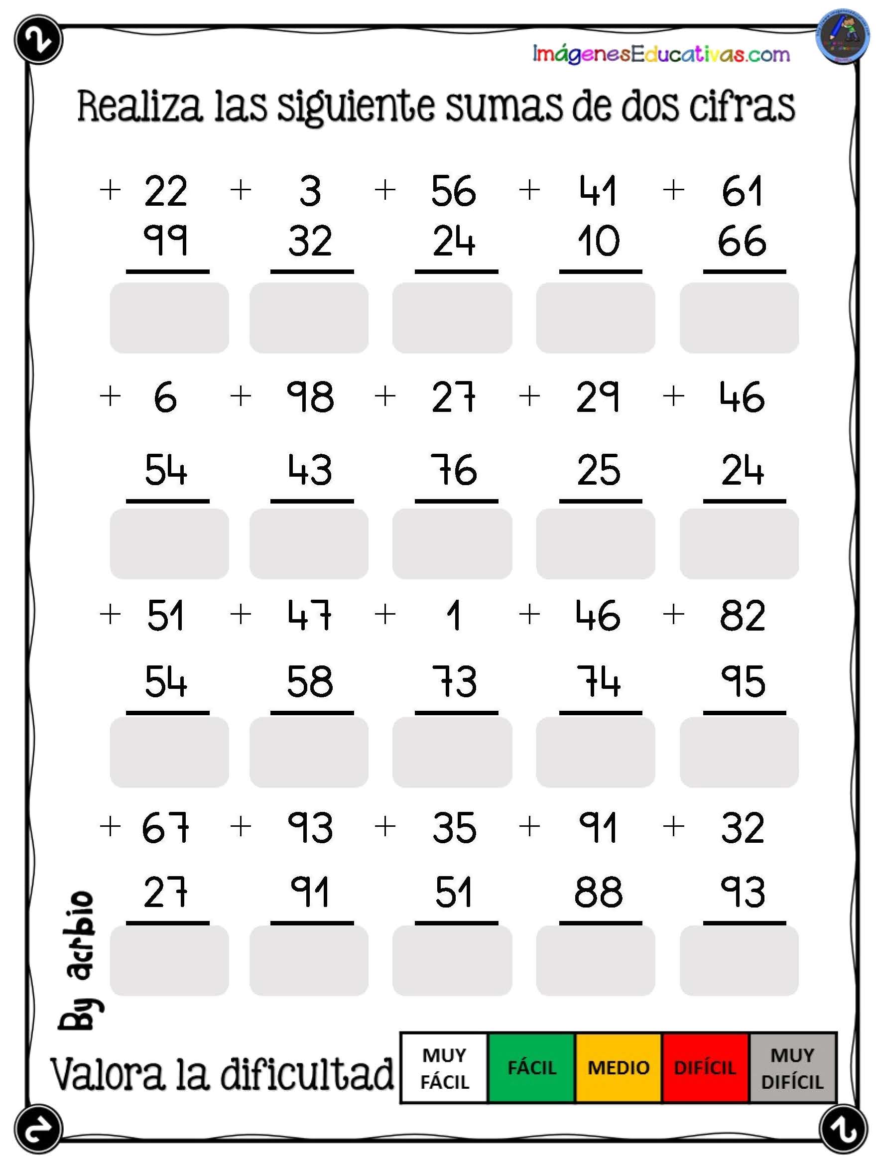 Sumas De N Meros Dos Cifras Imagenes Educativas Hot Sex Picture