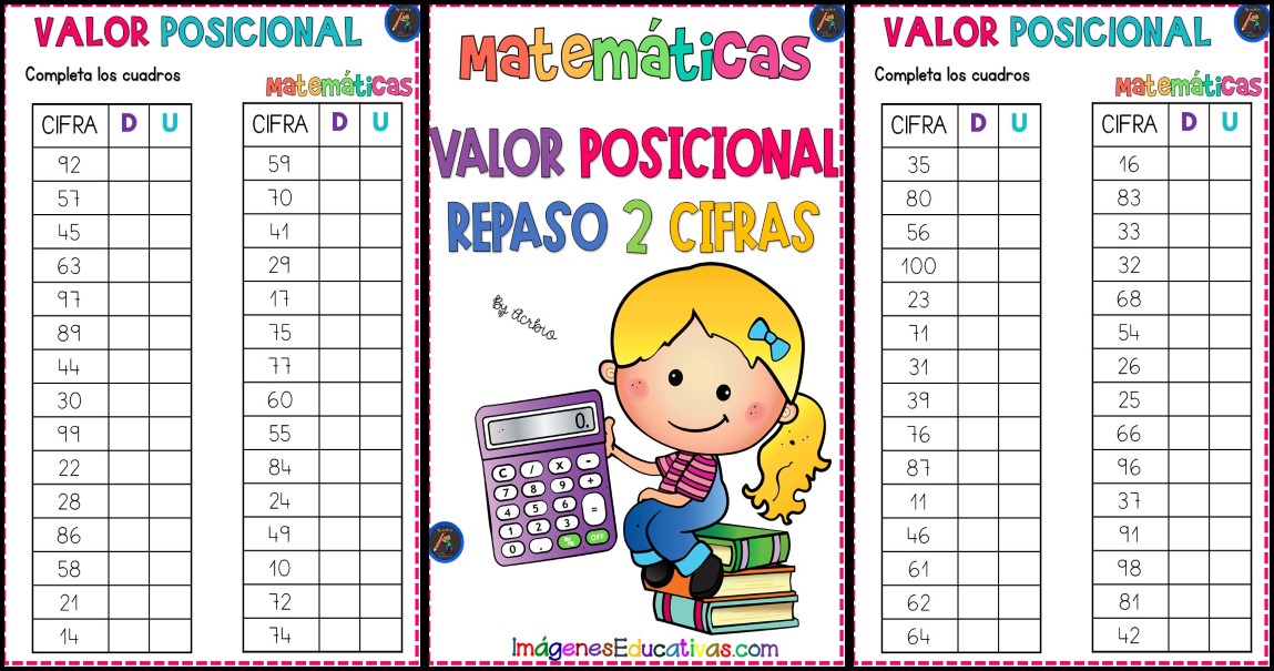 Valor Posicional Repaso Cifras Imagenes Educativas Actividades De Hot