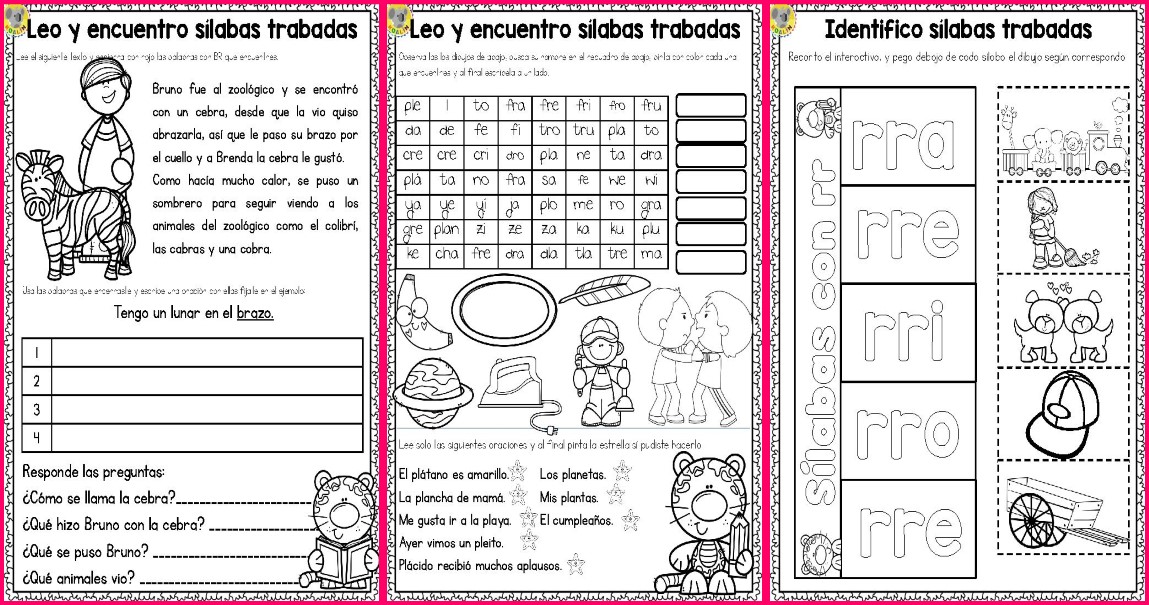 Completo Cuaderno Para Trabajar Trabadas P Ginas Imagenes Educativas