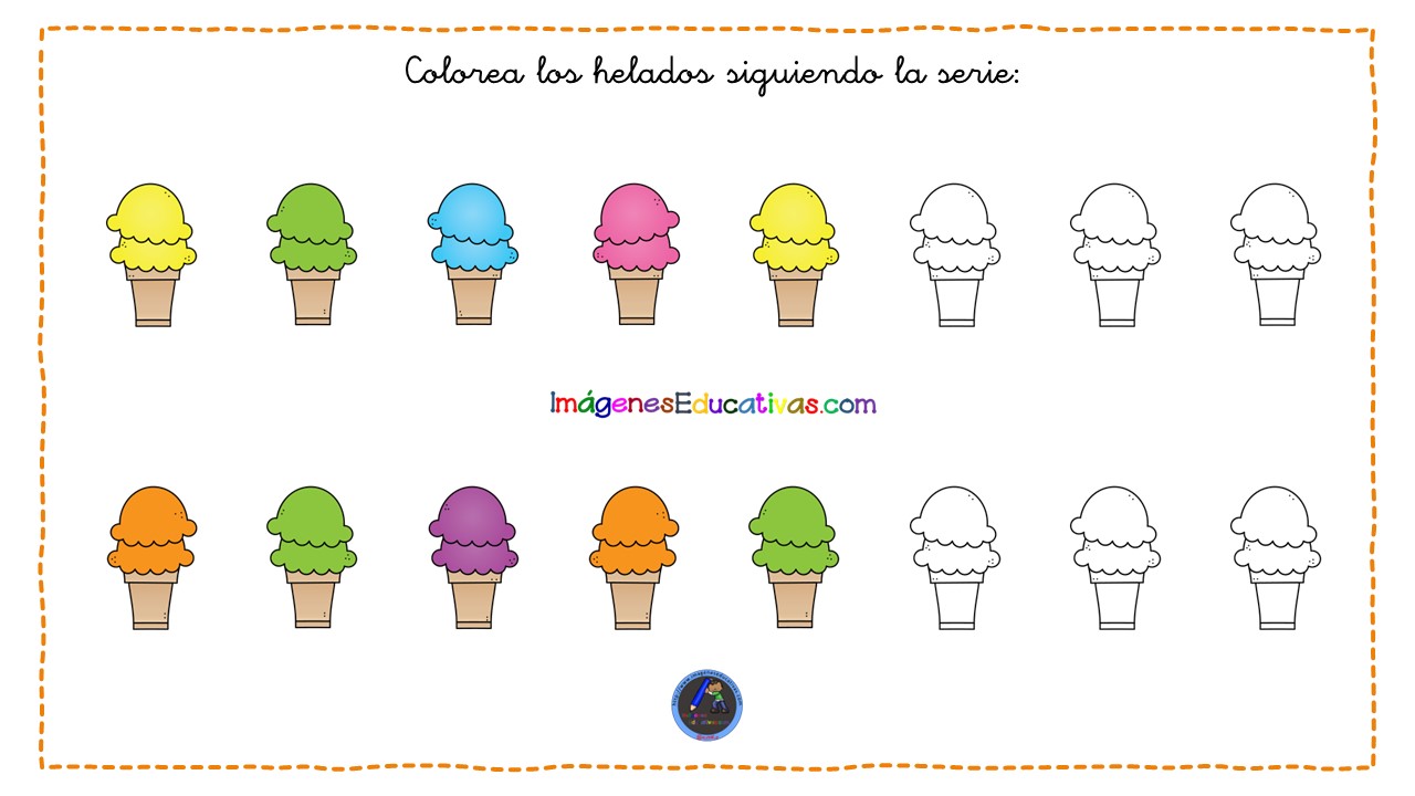 Helados Colores 2 Imagenes Educativas