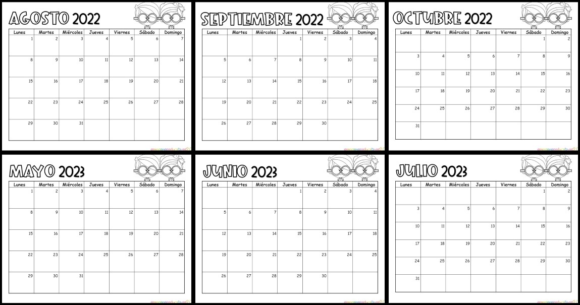 Calendario Escolar Minimalista Archivos Imagenes Educativas