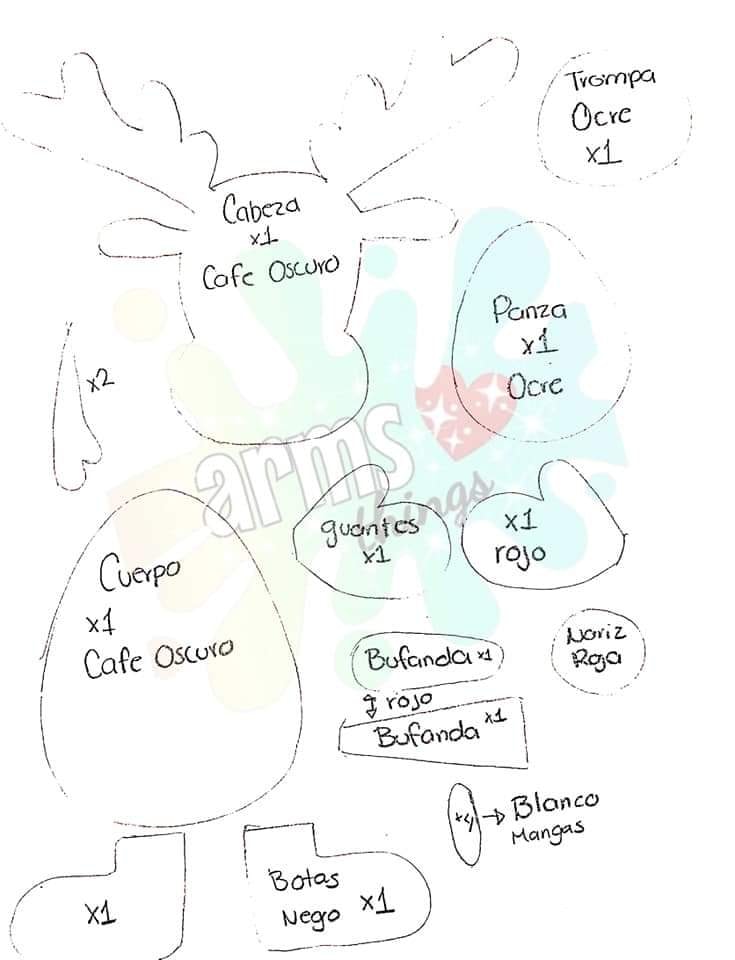 DISEÑOS Y MOLDES PARA DECORACIONES NAVIDEÑAS DE GOMA EVA 6 Imagenes