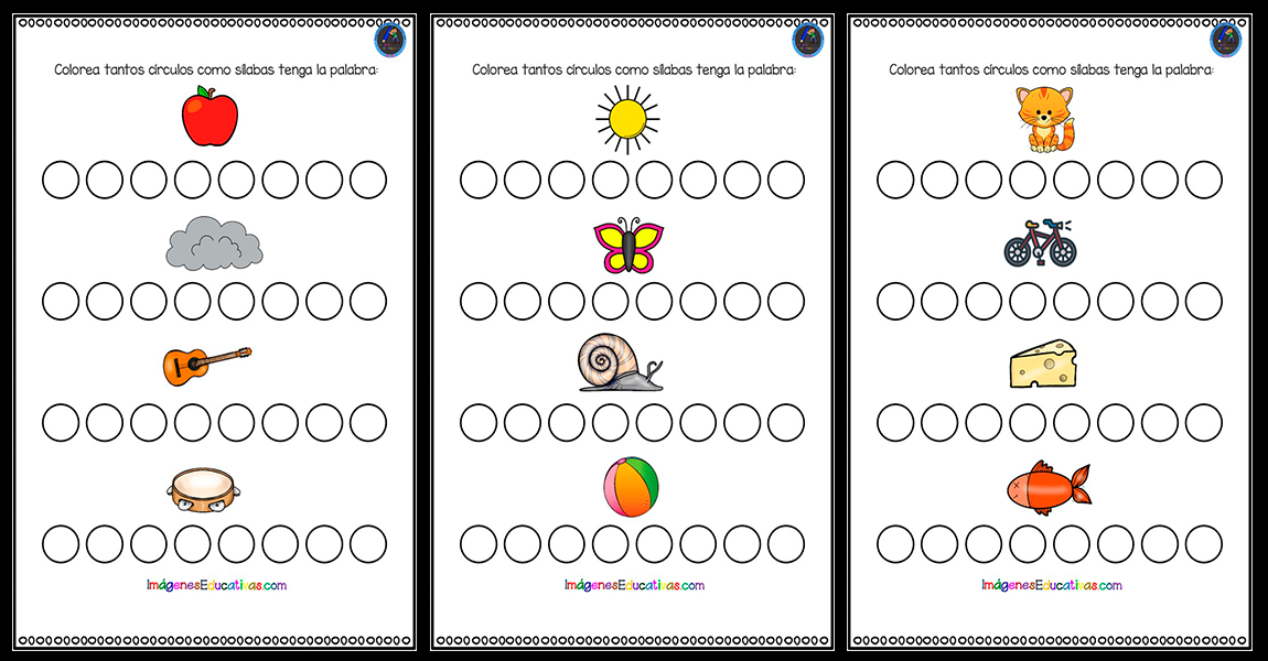 S Labas De Una Palabra Con Elementos Visuales Imagenes Educativas