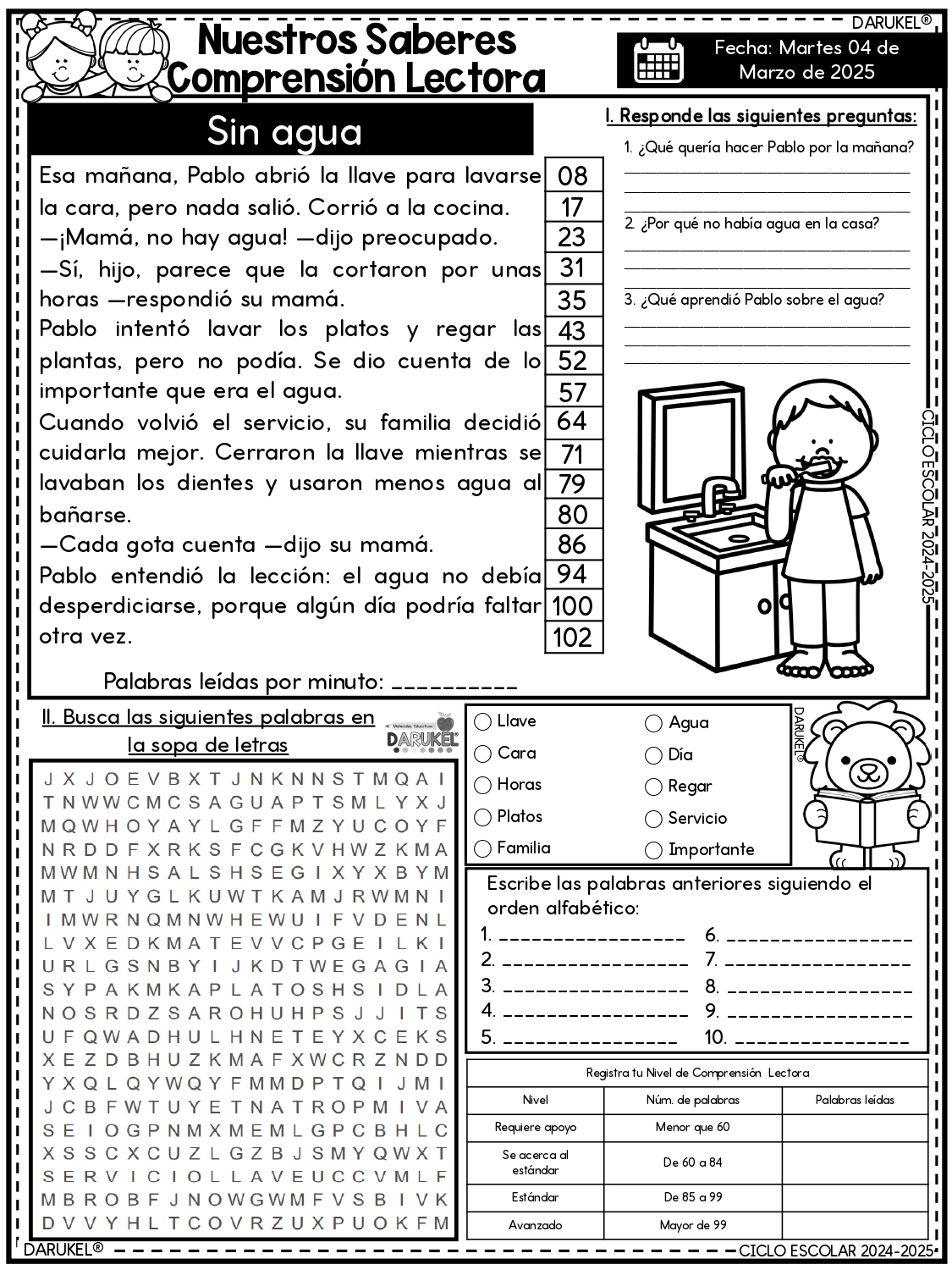 Comprensión Lectora Y Habilidades Matemáticas marzo 2025 page 0051